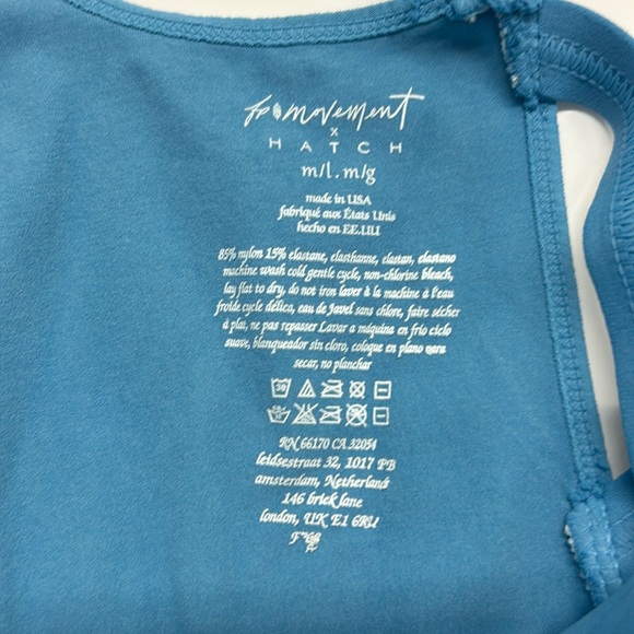 FP Movement Free People Good Karma Onesie Light Blue M/L NWOT - Picture 5 of 8